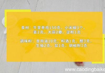 牛肉酸辣里脊的做法 牛肉酸辣里脊怎么做