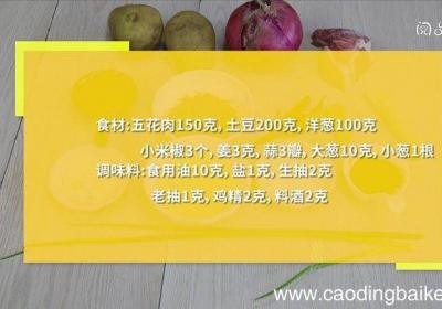 猪肉炒土豆洋葱 猪肉炒土豆洋葱的做法