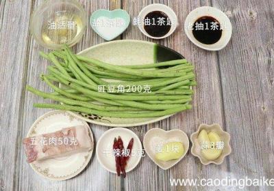 猪肉焖豇豆角猪肉焖豇豆角的做法。