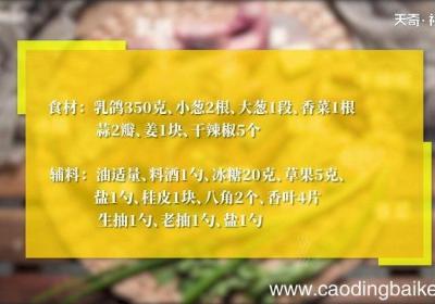 红烧乳鸽的做法 红烧乳鸽怎么做