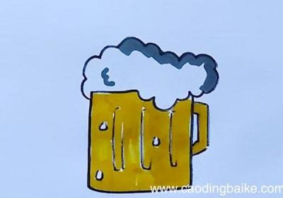 啤酒简笔画啤酒简笔画步骤