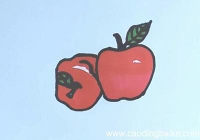 苹果的简笔画 苹果怎么画