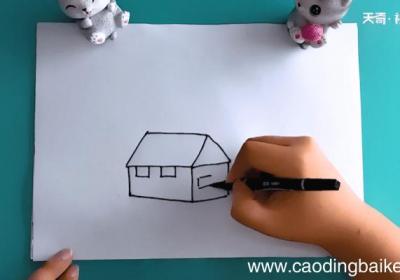 会飞的房子简笔画 会飞的房子简笔画怎么画