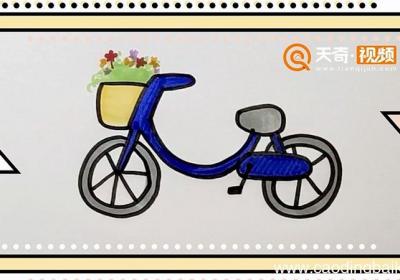 自行车简笔画