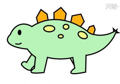 剑龙简笔画 剑龙简笔画怎么画