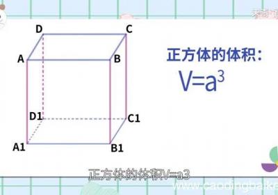 正方体的体积怎么算公式正方体的体积公式