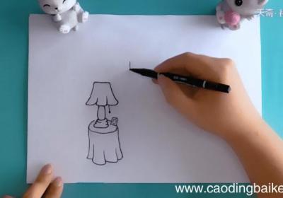 家中一角简笔画 家中一角简笔画报