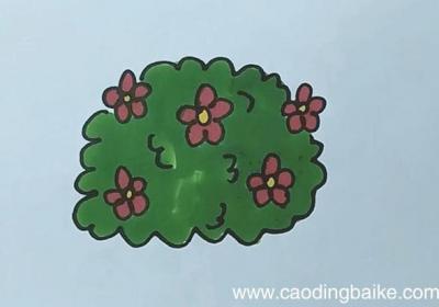 花丛简笔画