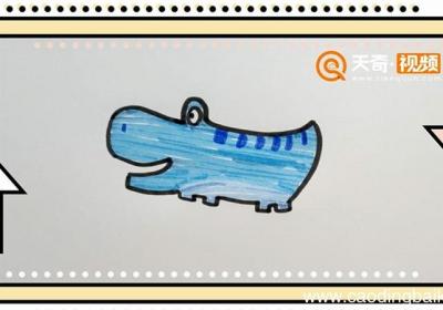 鳄鱼怎么画