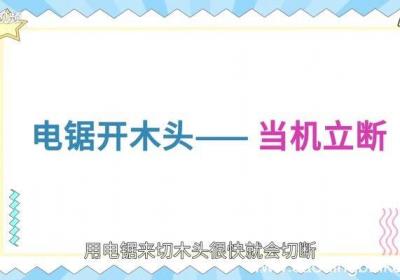 电锯开木头打一成语 电锯开木头打一成语是什么