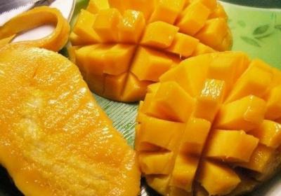 饭前,芒果,水果,吃饭