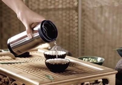 保温杯,泡茶,喝茶,花茶