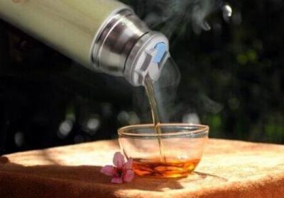 保温杯,泡茶,喝茶,花茶