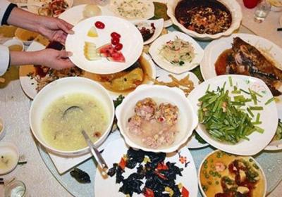 剩菜,海鲜,蔬菜