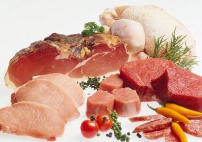 吃肉,蔬菜,水果