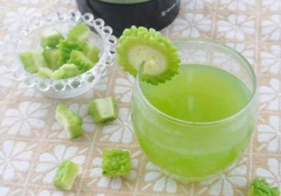 苦瓜汁,冰箱,苦瓜,果汁