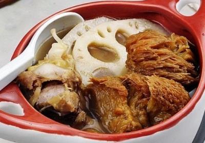 莲藕,鸡肉,蔬菜,吃肉