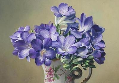 插花绘画杰作欣赏,美得让人窒息
