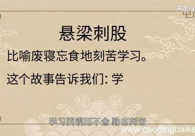 悬梁刺股告诉我们什么道理 悬梁刺股讲了一个什么道理