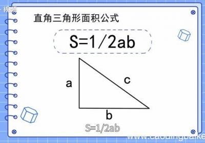 直角三角形面积公式 直角三角形的面积公式是什么