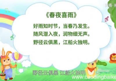 春夜喜雨赏析 春夜喜雨翻译