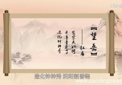 望岳赏析 望岳原文