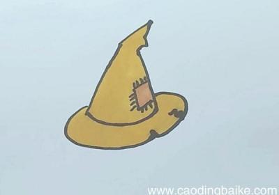 草帽简笔画