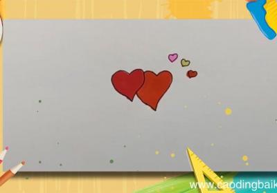 爱心简笔画