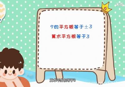 9的平方根等于多少 9的平方根