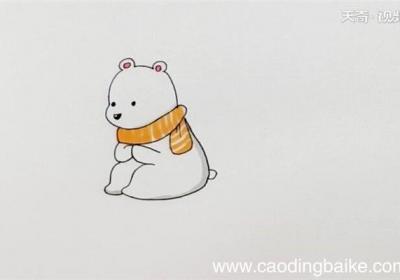 北极熊简笔画
