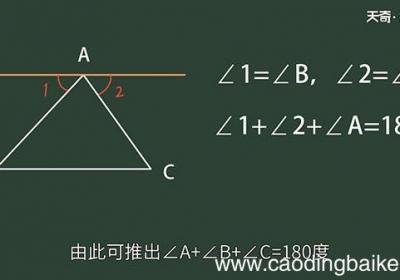 三角形内角和是多少度 三角形内角和证明方法
