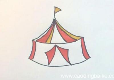马戏团简笔画