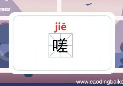 嗟怎么读 嗟怎么读音