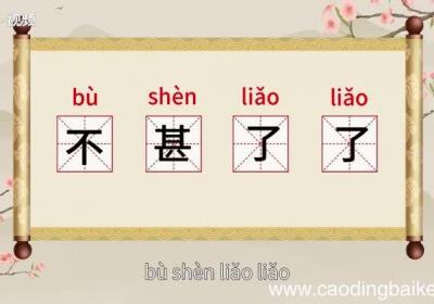 不甚了了的意思 不甚了了的意思是什么