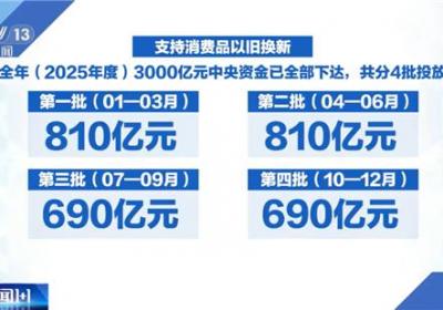 3000亿专项资金全落地，以旧换新撬动消费新格局