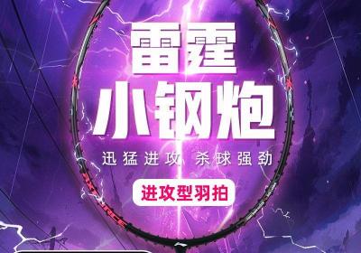 李宁雷霆小钢炮羽毛球拍单拍180元热卖