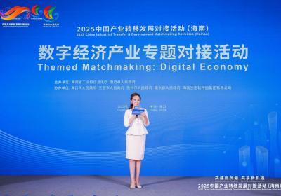2025中国产业转移发展对接活动海南 数字经济产业专题对接活动成功举办