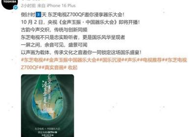 声传古今，技臻本真 东芝电视与《中国器乐大会》共赴音之约