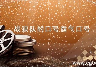 战狼队的口号霸气口号 战狼队口号大全霸气十足
