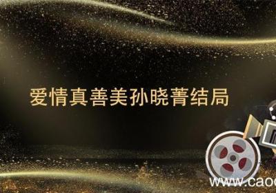 爱情真善美孙晓菁结局 爱情真善美孙晓菁结局是什么