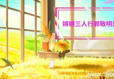 锵锵三人行郭敬明是哪一期 锵锵三人行郭敬明是哪一期呢