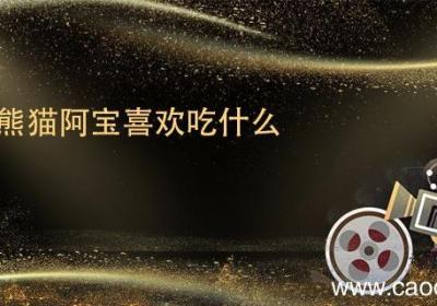 功夫熊猫阿宝喜欢吃什么 功夫熊猫主角喜欢吃什么