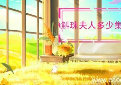 斛珠夫人多少集大结局 斛珠夫人一共多少集
