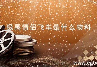 极禹情侣飞车是什么物料 极禹情侣飞车是什么