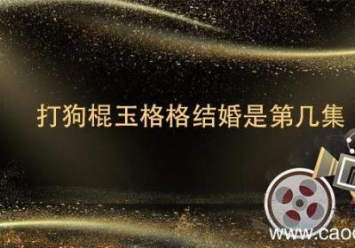 打狗棍玉格格结婚是第几集 打狗棍格格出嫁第几集
