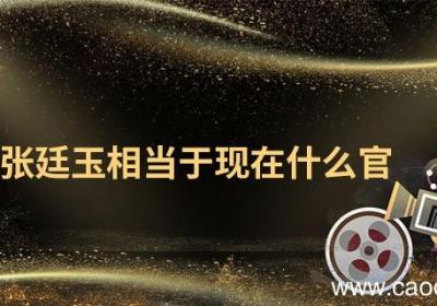 张廷玉相当于现在什么官 张廷玉相当于现在什么官职