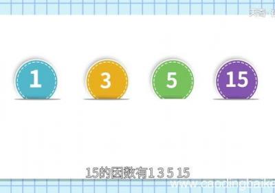 15的因数有哪些 15的公因数