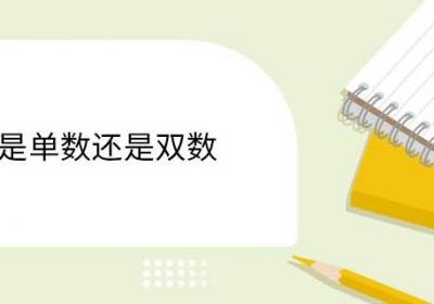 10是单数还是双数 单数和双数的性质