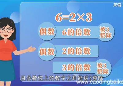 6的倍数特征是什么 6的倍数有什么特征