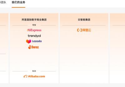 阿里官网业务板块调整：电商、云及“其他”分类